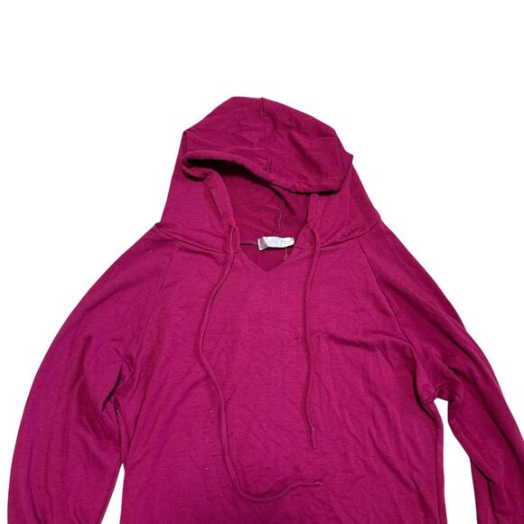 Floria Collective Fuchsia Pink Hoodie Sweatshirt Long Sleeve Made in the USA XL - Picture 3 of 5